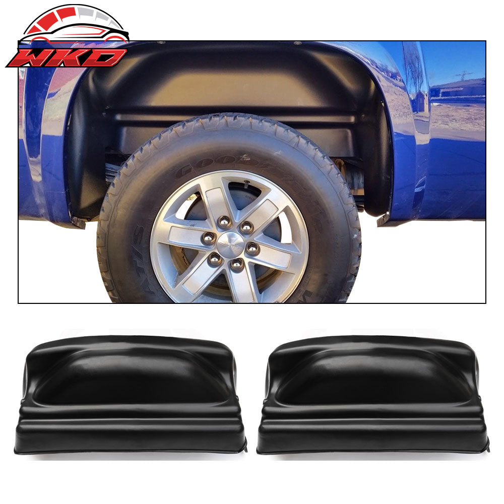 Fits 07-14 Chevy Silverado GMC Sierra Rear Wheel Well Guards Liners Unpainted PP