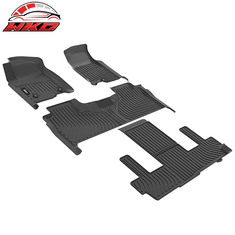 Fits 21-26 Chevy Suburban& GMC Yukon XL& Escalade ESV 7 Seats Floor Mats TPE