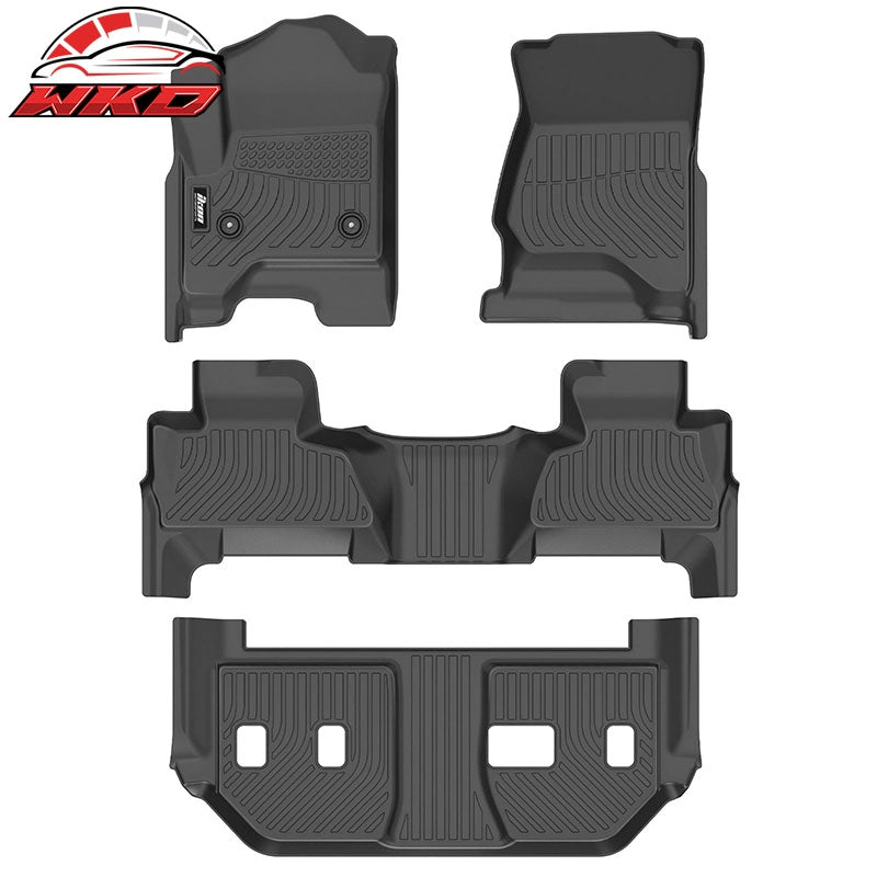 Fits 15-20 Chevy Suburban& GMC Yukon XL Floor Mats+ Trunk Mat+ Backrest Mats TPE