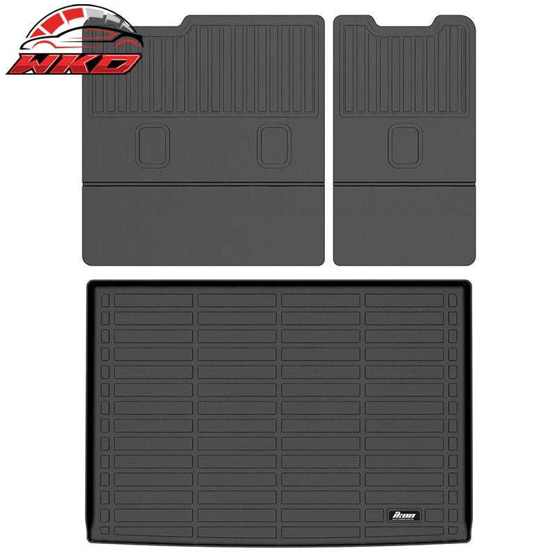 Fits 15-20 Chevy Suburban& GMC Yukon XL Floor Mats+ Trunk Mat+ Backrest Mats TPE