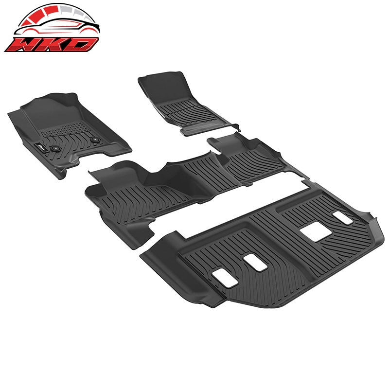 Fits 15-20 Chevy Suburban& GMC Yukon XL Heavy Duty Floor Mats Carpet Liner TPE