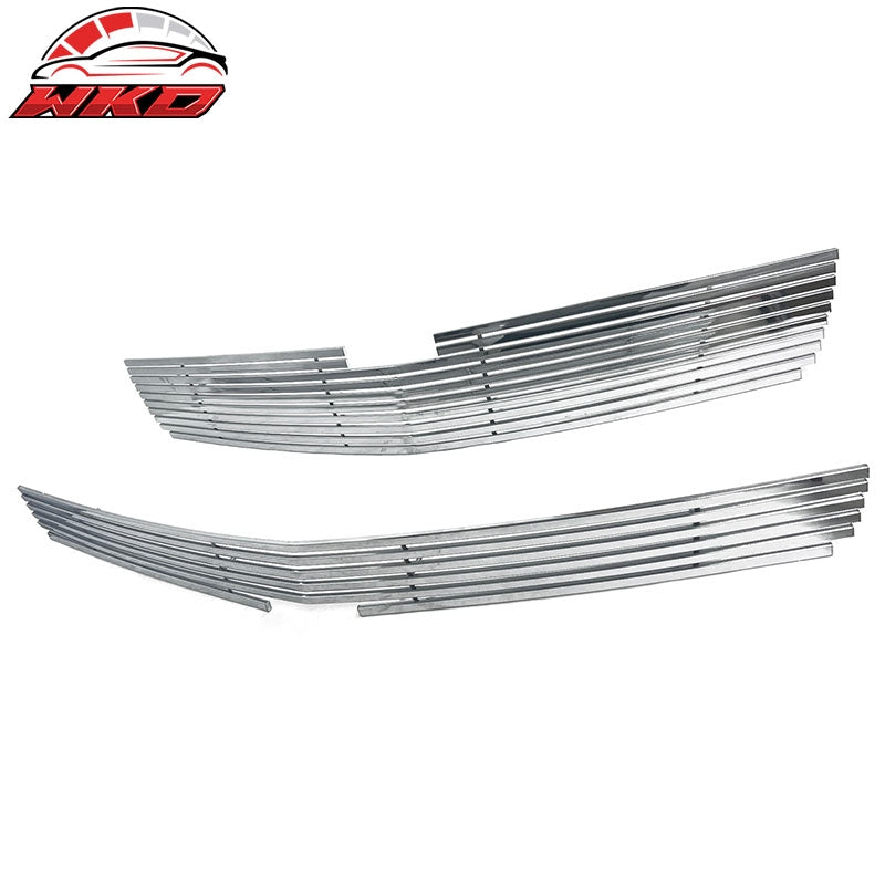 Fits 15-20 Chevy Tahoe Billet Wide Bar Style Front Upper Grille Insert Chrome