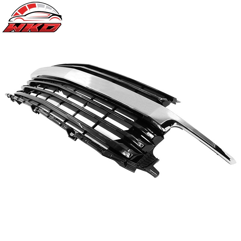 Fits 21-24 Chevy Tahoe & Suburban Front Upper Bumper Grille Chrome & Gloss Black