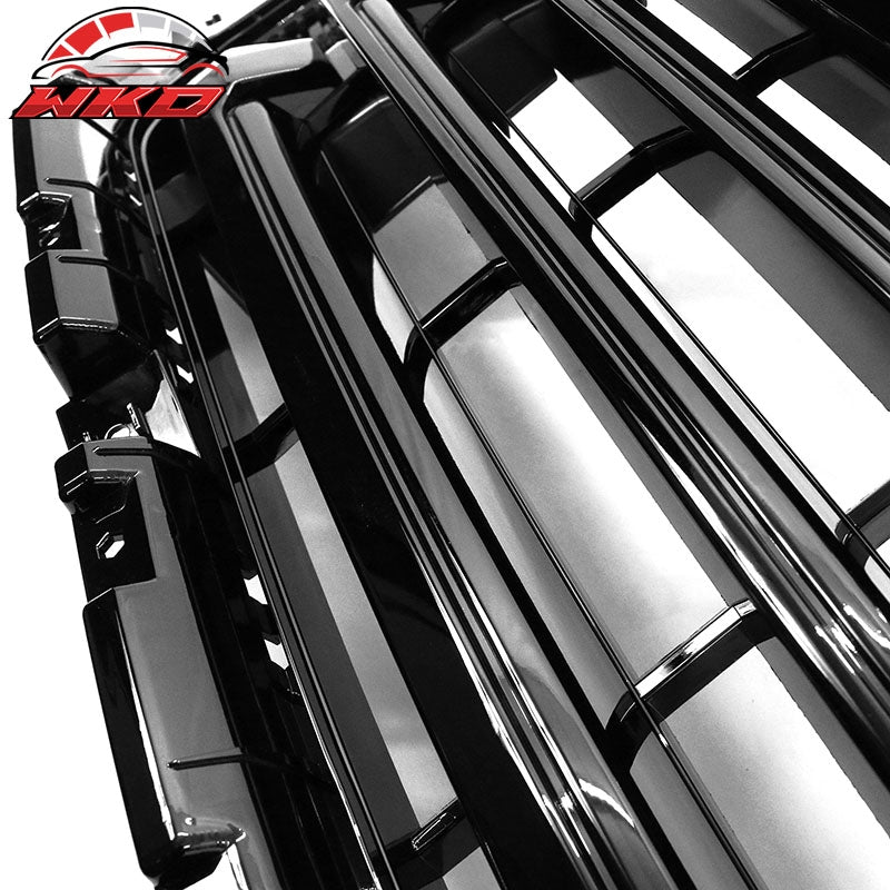 Fits 21-24 Chevy Tahoe & Suburban Front Upper Bumper Grille Chrome & Gloss Black