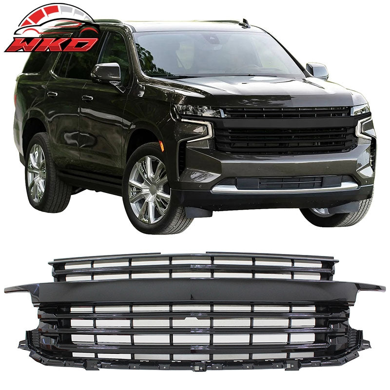 Wholesale 2021-2024 Chevy Tahoe Suburban Front Bumper Grille Body Kit Gloss Black