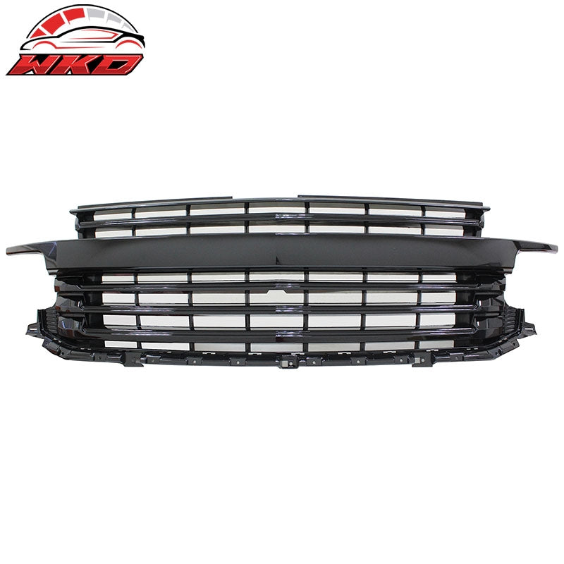 Fits 2021-2024 Chevy Tahoe Suburban Front Bumper Grille Body Kit Gloss Black
