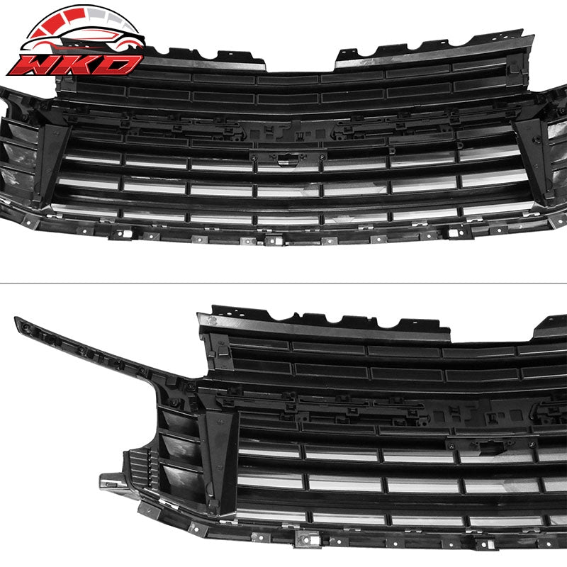 Fits 2021-2024 Chevy Tahoe Suburban Front Bumper Grille Body Kit Gloss Black
