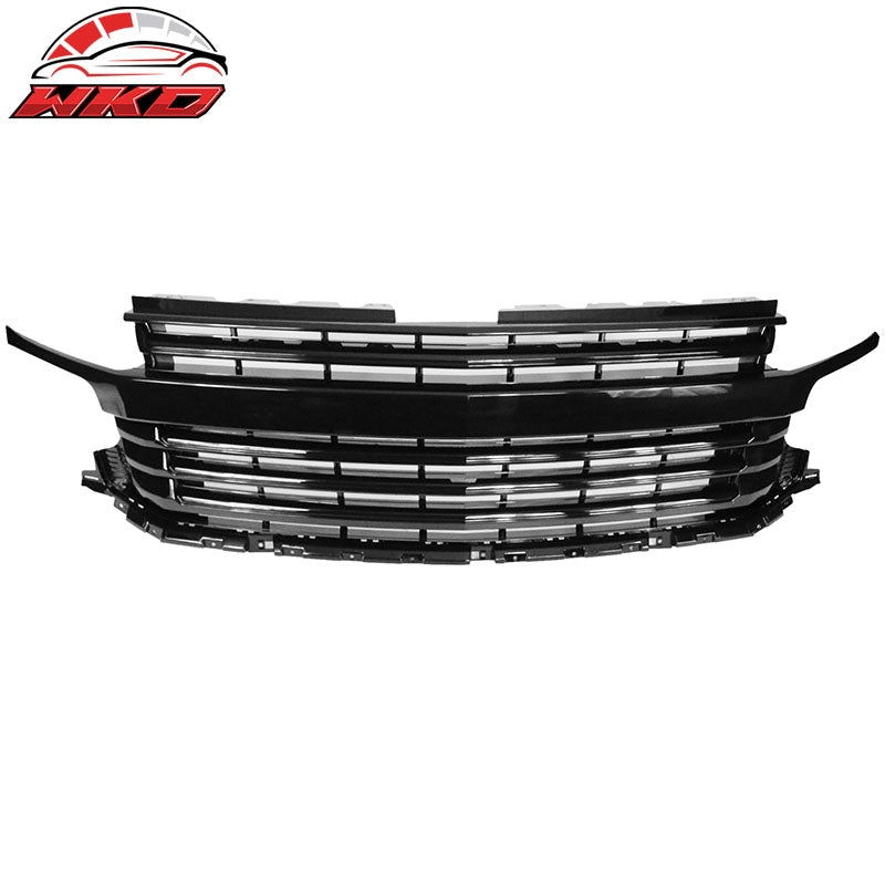 Fits 2021-2024 Chevy Tahoe Suburban Front Bumper Grille Body Kit Gloss Black