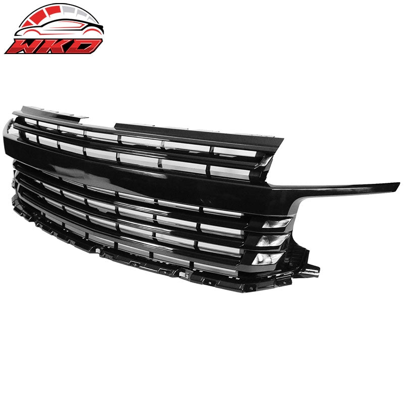 Fits 2021-2024 Chevy Tahoe Suburban Front Bumper Grille Body Kit Gloss Black