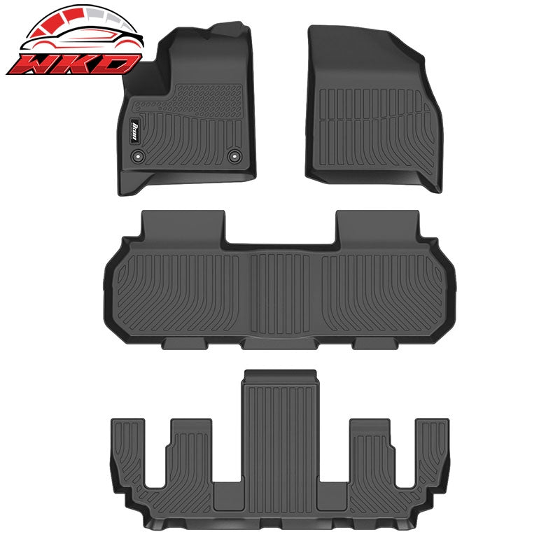 Wholesale 24-26 Chevy Traverse GMC Acadia Buick Enclave W/7 Seats TPE 3D Floor Mats