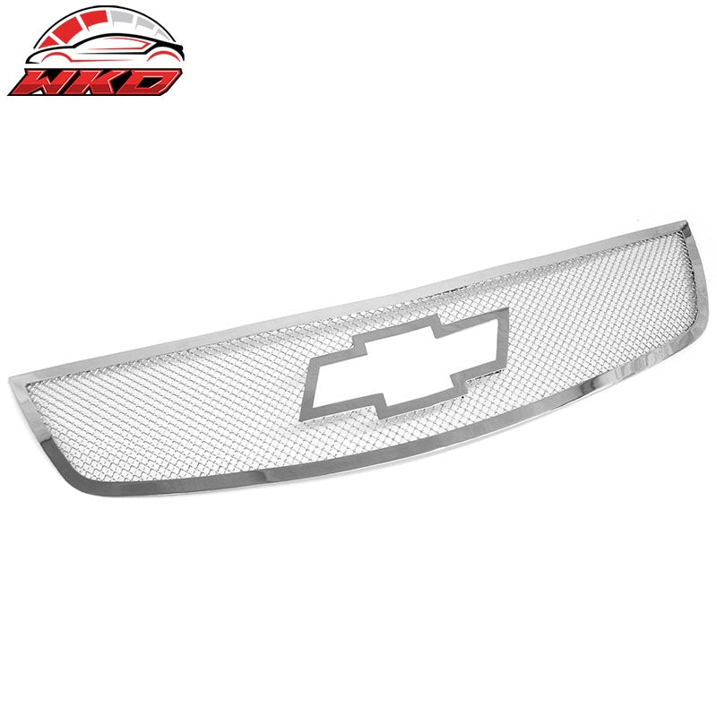 Fits 2013-2017 Chevy Traverse Mesh Style Front Grille Chrome Stainless Steel