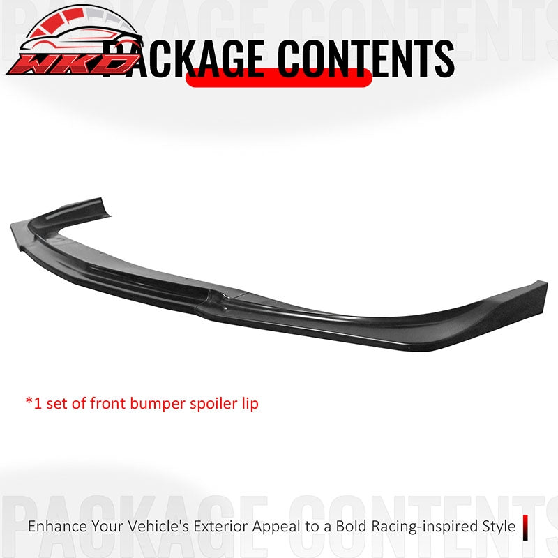 Fits 11-14 Chrysler 200 IKCS Style Front Bumper Lip Underbody Spoiler PU 3PCS