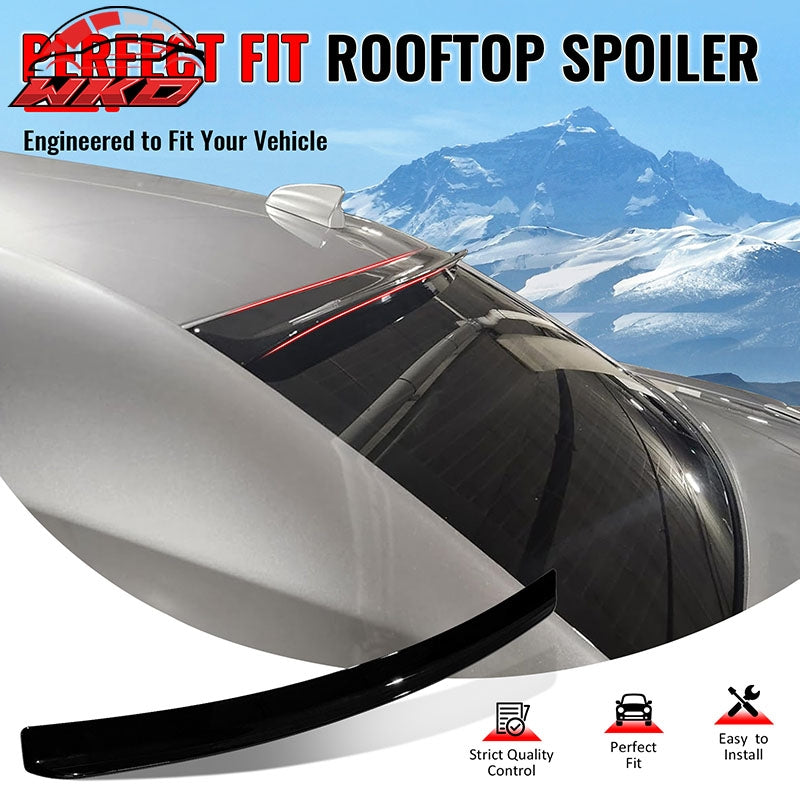Fits 11-23 Chrysler 300/300C Rear Top Roof Window Spoiler Wing ABS Gloss Black