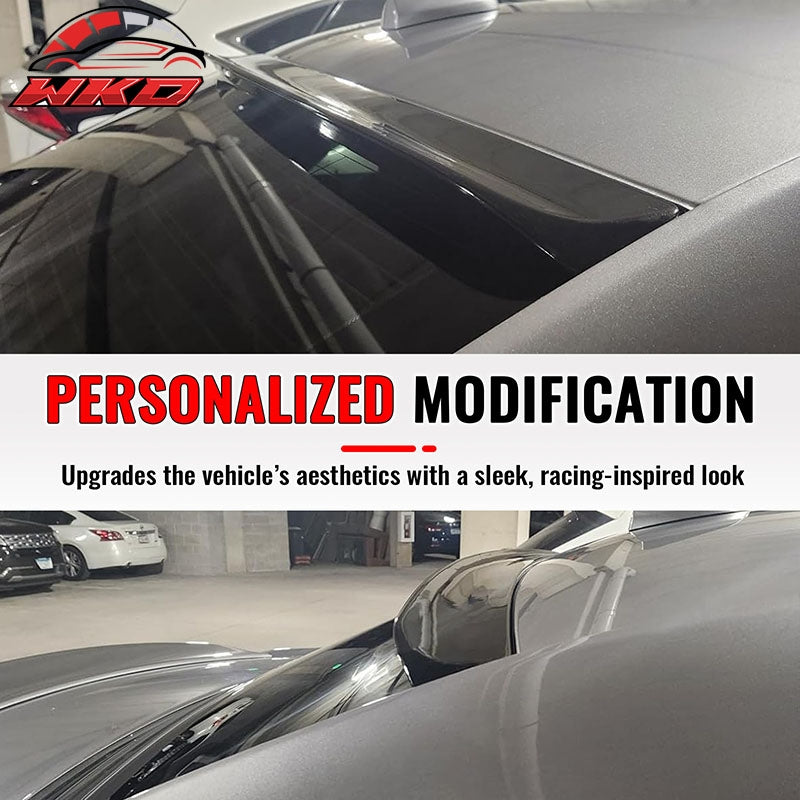 Fits 11-23 Chrysler 300/300C Rear Top Roof Window Spoiler Wing ABS Gloss Black