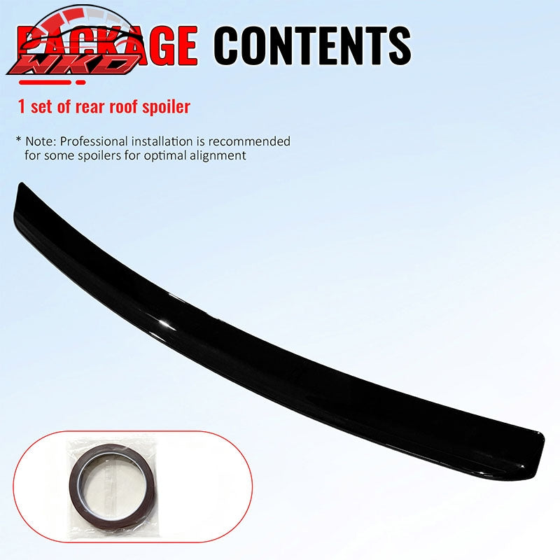 Fits 11-23 Chrysler 300/300C Rear Top Roof Window Spoiler Wing ABS Gloss Black