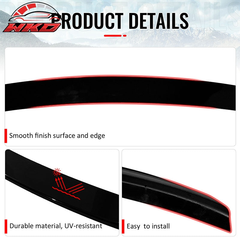 Fits 11-23 Chrysler 300/300C Rear Trunk Boot Spoiler Wing Lip ABS Gloss Black