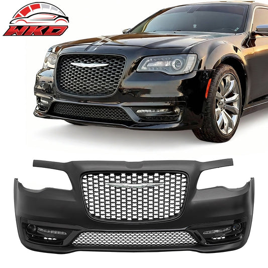Wholesale 15-23 Chrysler 300 300S Style Front Bumper Cover w/ Fog Lights Matte Grille