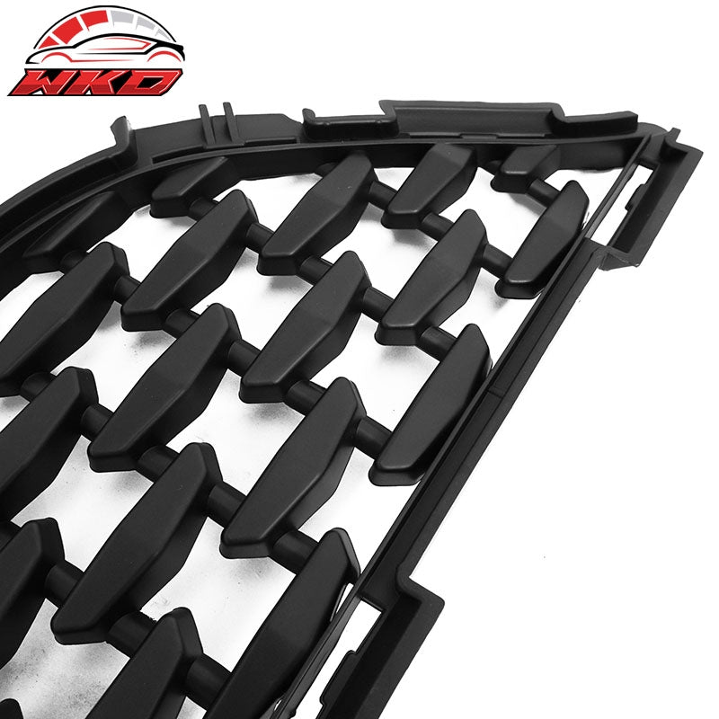 For 15-23 Chrysler 300 300S Sport Matte Black Front Bumper Upper + Lower Grilles