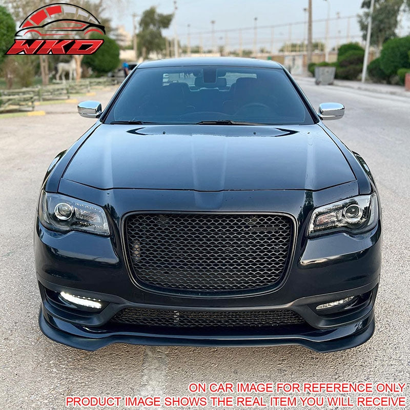 Fits 15-23 Chrysler 300 4DR SRT Style Front Bumper Lower Grille PP Gloss Black