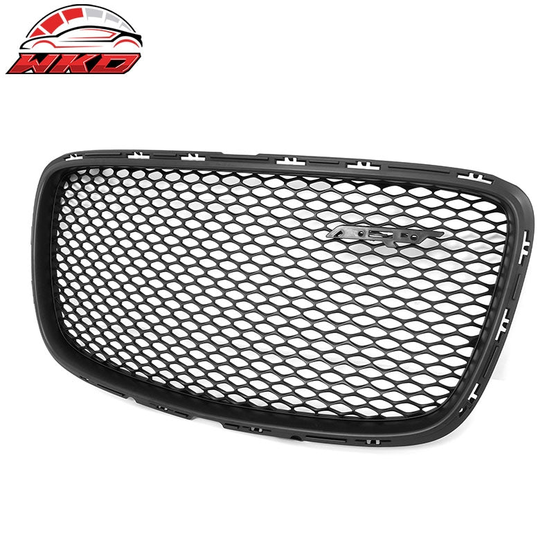 Fits 15-23 Chrysler 300 4DR SRT Style Front Bumper Upper Grille ABS Matte Black