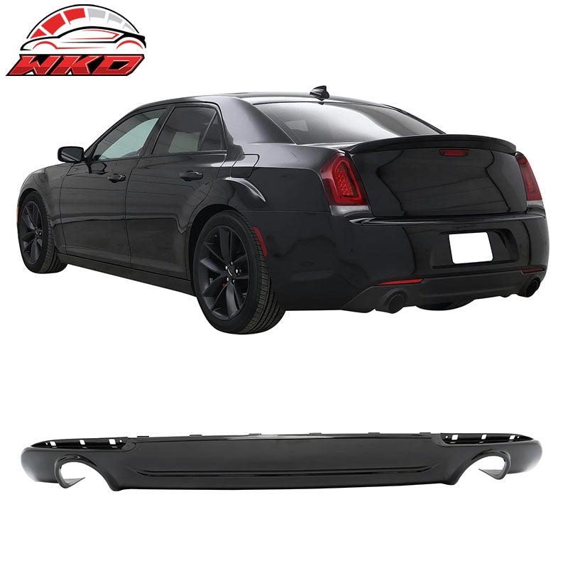 Wholesale 15-23 Chrysler 300 Base SRT C Style Rear Bumper Lip Diffuser PP Gloss Black