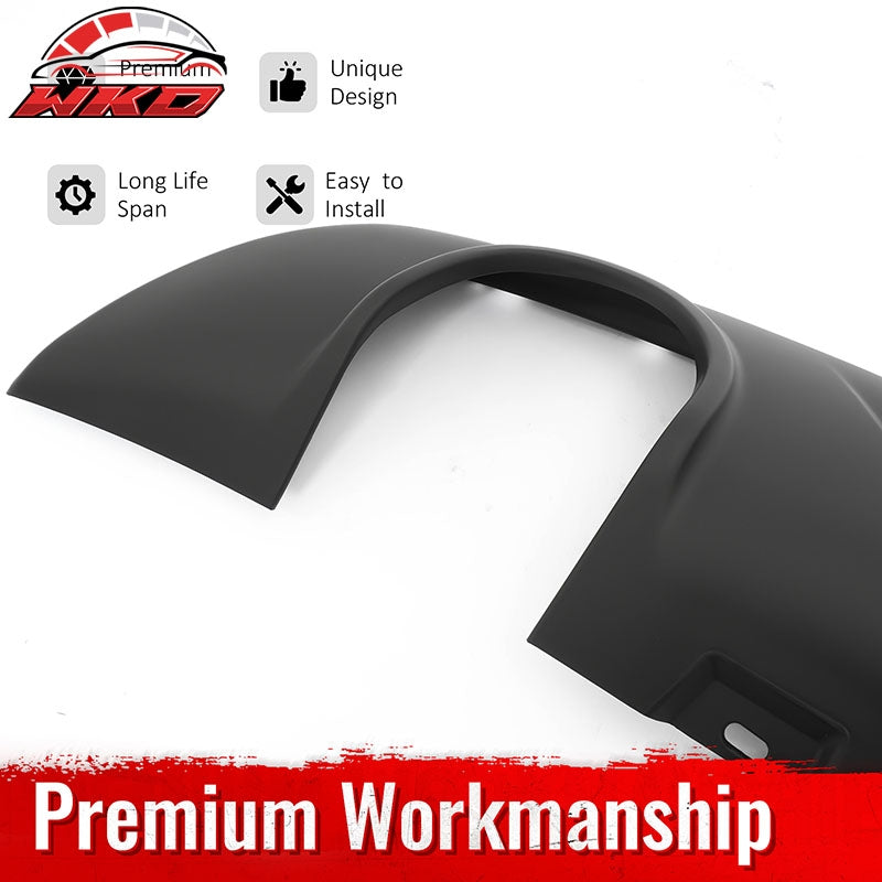 Fits 15-23 Chrysler 300 Base SRT C Style Rear Bumper Lip Diffuser PP Matte Black