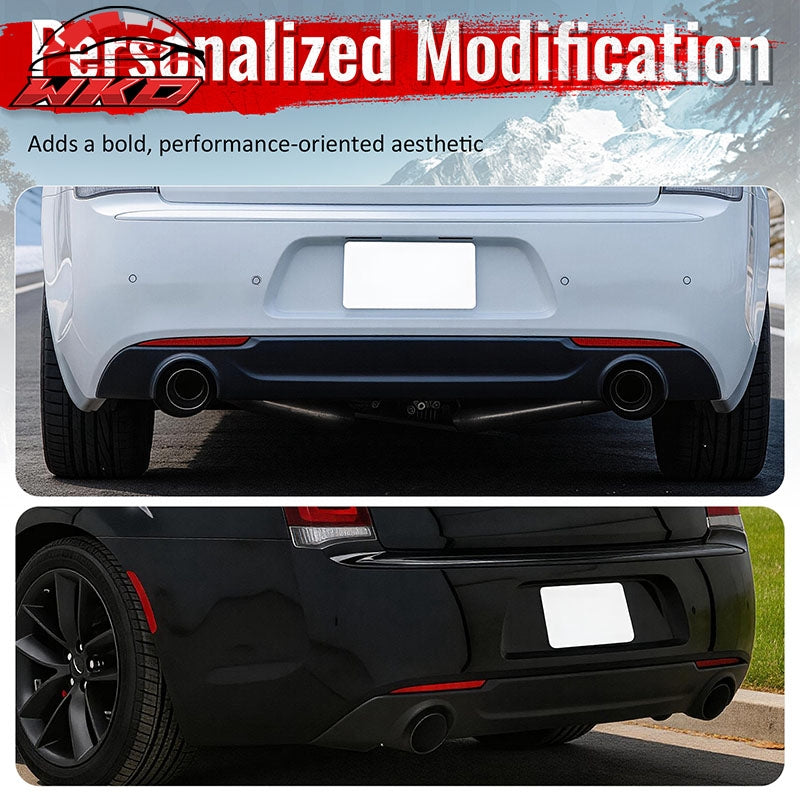 Fits 15-23 Chrysler 300 Base SRT C Style Rear Bumper Lip Diffuser PP Matte Black
