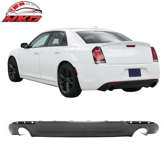 Wholesale 15-23 Chrysler 300 C Style Rear Bumper Lip Diffuser PP Carbon Fiber Print