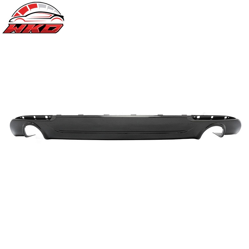 Fits 15-23 Chrysler 300 C Style Rear Bumper Lip Diffuser PP Carbon Fiber Print