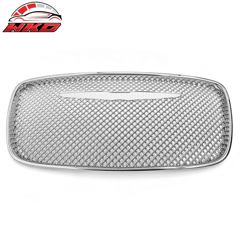 Wholesale 2015-2023 Chrysler 300 Front Bumper Hood Grille Cover Chrome Mesh Style
