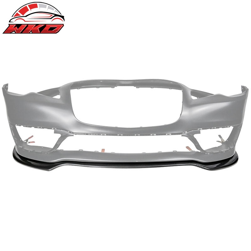 Fits 15-23 Chrysler 300 Front Bumper Lip Spoiler Splitter PP Carbon Fiber Print