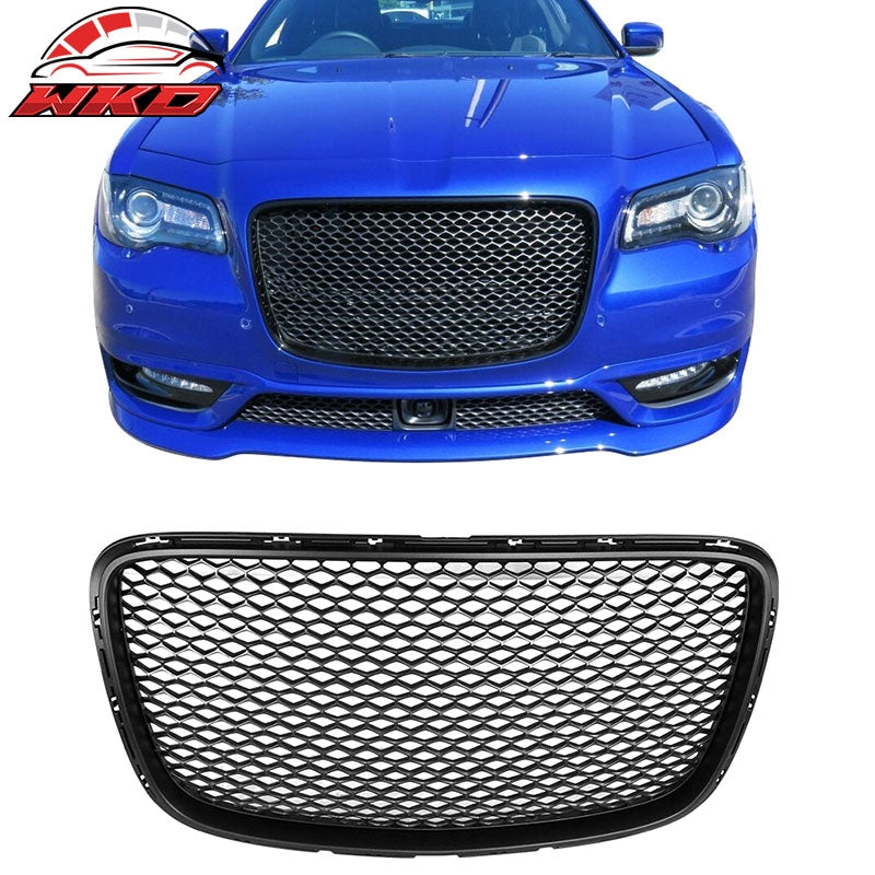 Fits 15-23 Chrysler 300 Front Hood Mesh Grille Unpainted