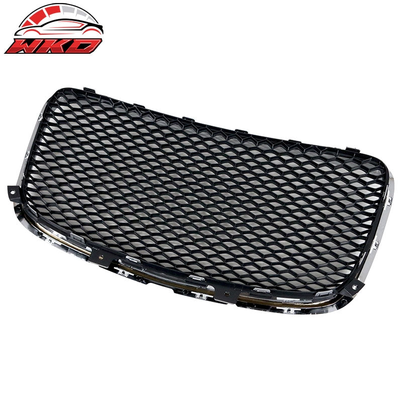 Fits 15-23 Chrysler 300 Front Hood Mesh Grille Chrome