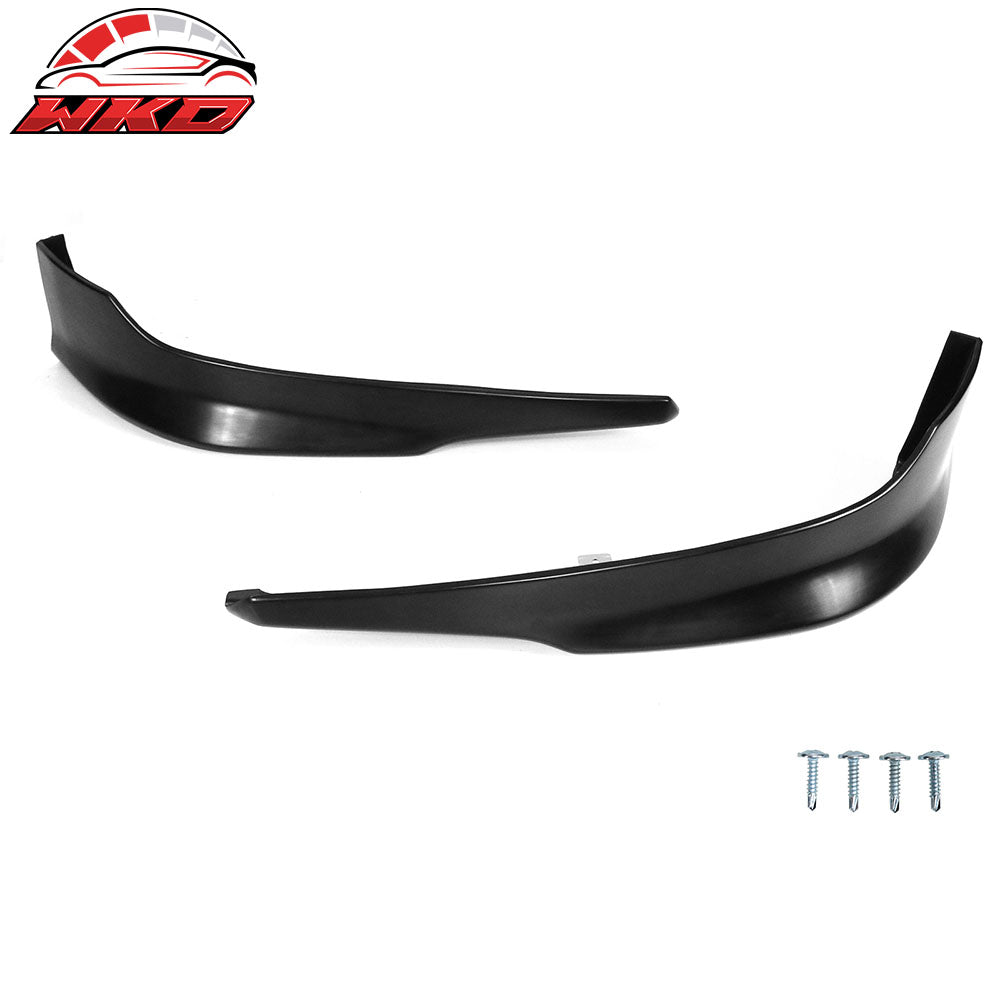 Fits 11-14 Chrysler 300 IKON Style 2PCS Front Bumper Lip Spoiler Splitters PU