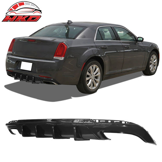 Wholesale 15-23 Chrysler 300 IKON V1 Style 2PCS Rear Bumper Diffuser Gloss Black PP