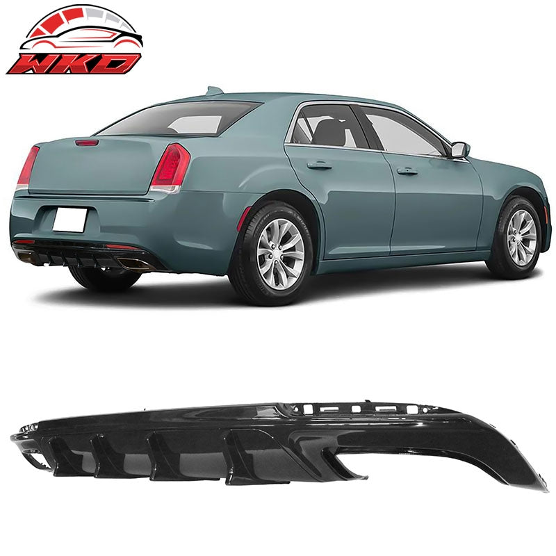 Wholesale 15-23 Chrysler 300 IKON V2 Style 2PCS Rear Bumper Diffuser PP Gloss Black