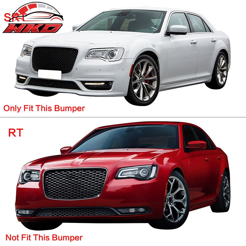 Fits 15-23 Chrysler 300 Matte Black Front Bumper Lip Spoiler Splitter Chin PP