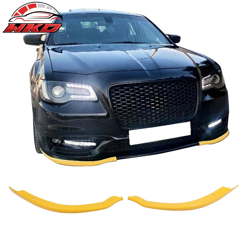 Wholesale For 15-23 Chrysler 300 OE Style Front Bumper Corner Winglet Splitters Yellow ABS