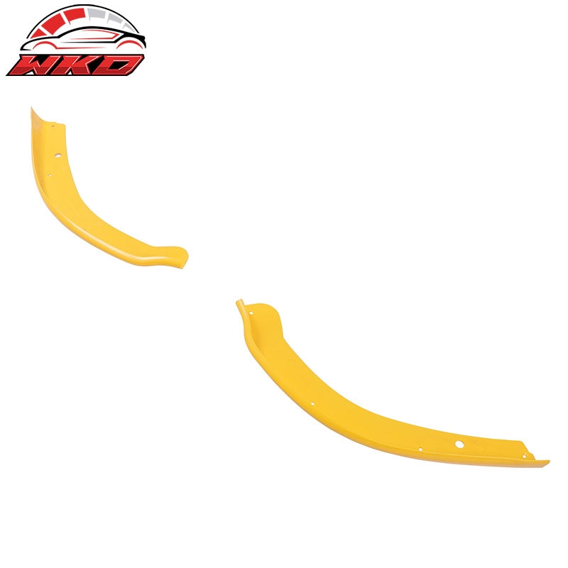 For 15-23 Chrysler 300 OE Style Front Bumper Corner Winglet Splitters Yellow ABS