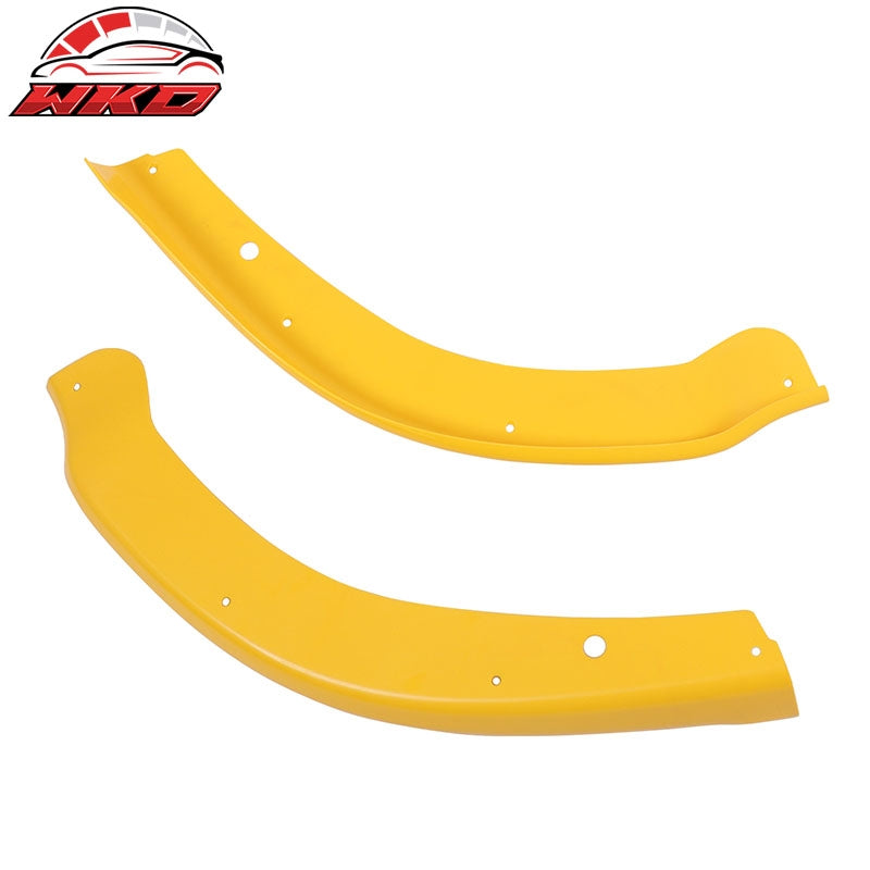 For 15-23 Chrysler 300 OE Style Front Bumper Corner Winglet Splitters Yellow ABS