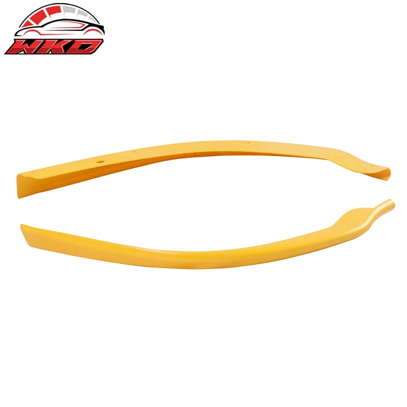 For 15-23 Chrysler 300 OE Style Front Bumper Corner Winglet Splitters Yellow ABS