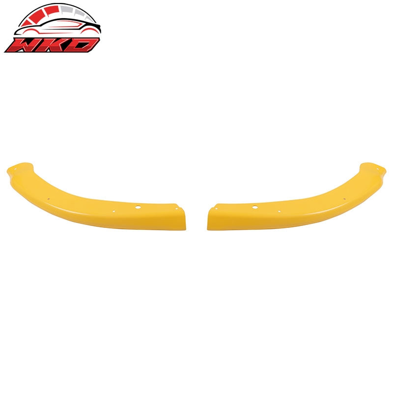 For 15-23 Chrysler 300 OE Style Front Bumper Corner Winglet Splitters Yellow ABS