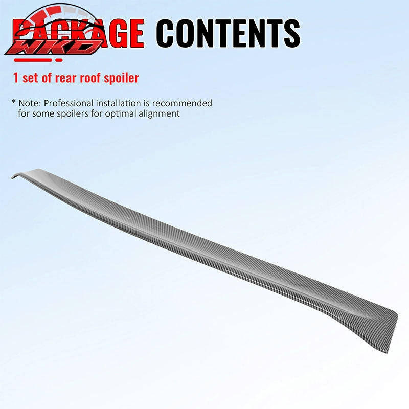 For 11-23 Chrysler 300 Rear Window Roof Spoiler Carbon Fiber Print Visor ABS Lip