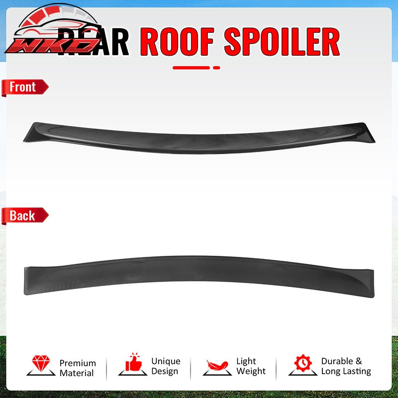 Fits 11-23 Chrysler 300 Rear Window Roof Spoiler Gloss Black ABS Top Visor Wing