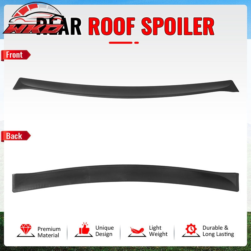 Fits 11-23 Chrysler 300 Rear Window Roof Spoiler Matte Black ABS Top Visor Wing