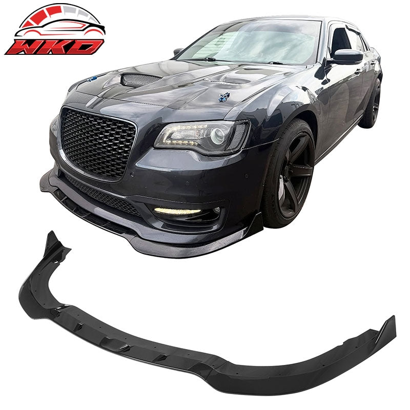 Wholesale 15-23 Chrysler 300 SRT Style ABS Front Bumper Lip Chin Spoiler Gloss Black