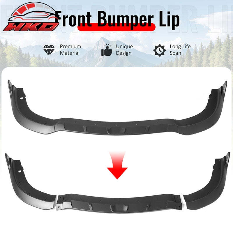 Fits 15-23 Chrysler 300 SRT Style ABS Front Bumper Lip Chin Spoiler Matte Black