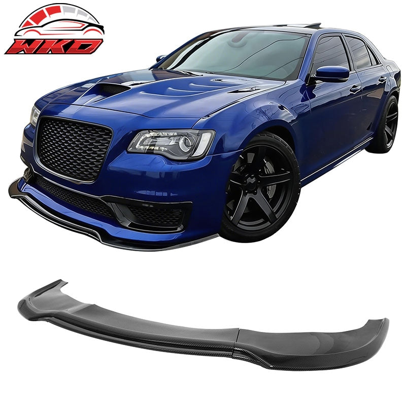 Wholesale 15-23 Chrysler 300 SRT IKON PP Front Bumper Lip Spoiler Carbon Fiber Print