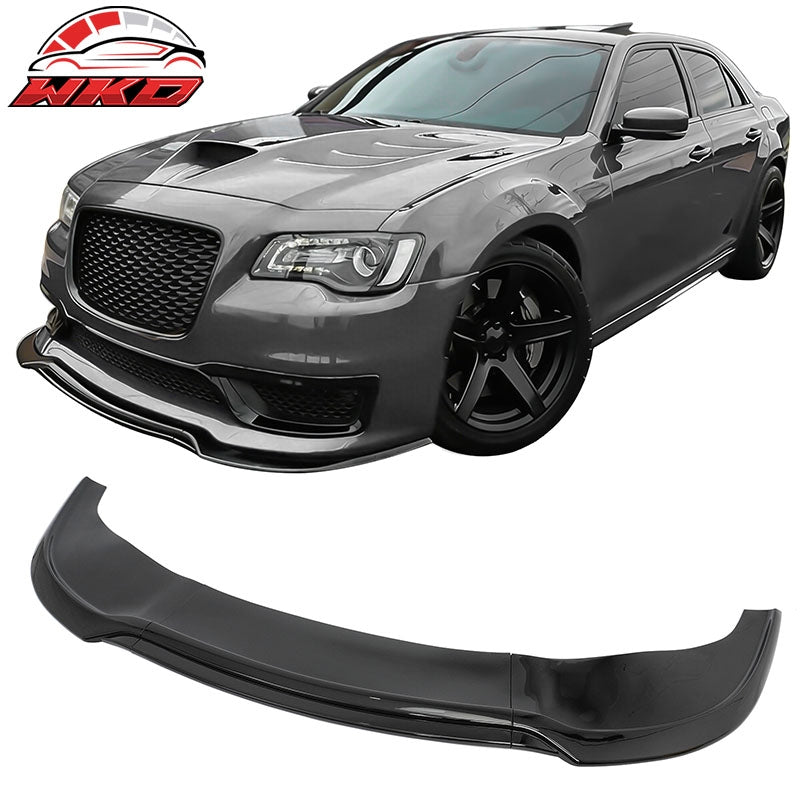 Wholesale 15-23 Chrysler 300 SRT IKON PP Front Bumper Lip Chin Spoiler Gloss Black