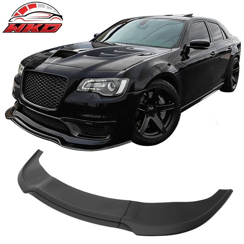 Wholesale 15-23 Chrysler 300 SRT IKON PP Front Bumper Lip Chin Spoiler Matte Black